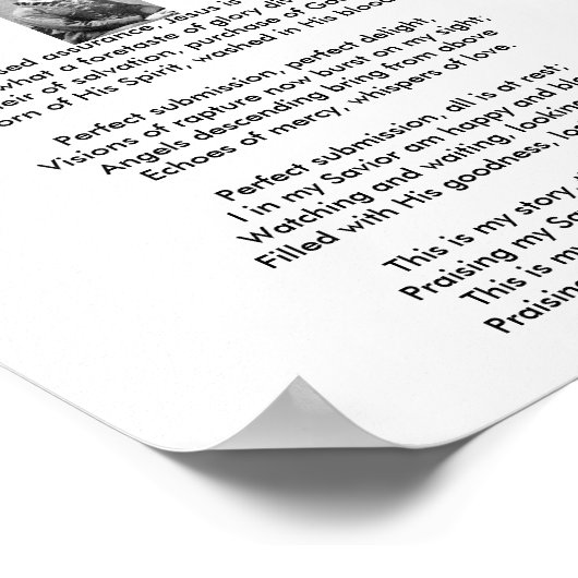 ファニー賛美アシュアンス、イエスは私のものだ!ああ、何が… ポスター (角)