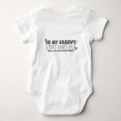 ファニー・グルーヴィー・スティンキー・パンツ時代の少年用ボディスーツ ベビーボディスーツ (裏面)