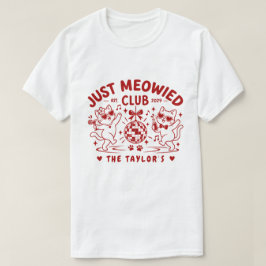 ファニー ジャスト ミャーウィド かわいい猫たちのディスコボール ウェディング Tシャツ