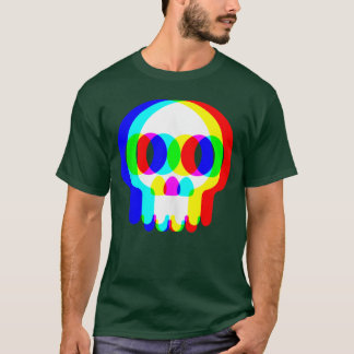 ファニー スカルリッピー ヴェイパーウェーブ ハロウィーンエクノ レイブ EDM Tシャツ
