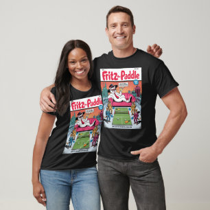 ファニー・ピックルボール クールキャッツ ルーフトップ・ラリー ポスター Tシャツ