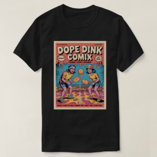 ファニー・ピックルボール・ドープ・ディンク・コミックスポスター Tシャツ