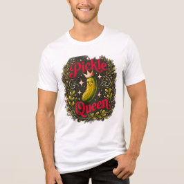 ファニー ピックル クイーン メンズTシャツ - 変なフードファンH トライブレンドTシャツ