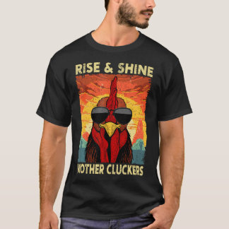 ファニー・ファーム・チキン おはようございます母クラッカーズ Tシャツ