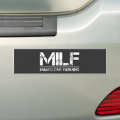 ファニー・ファーム: 農業が好きな男 バンパーステッカー (車上)