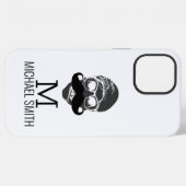 ファニー・マスタッシュ・モノグラム iPhoneケース (裏面横)