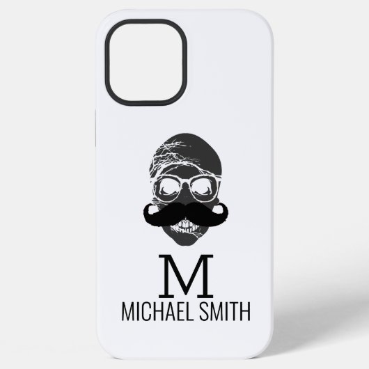 ファニー・マスタッシュ・モノグラム iPhoneケース (裏面)
