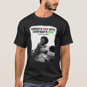 ファニー・ルー・ハマー市民権自由ブラックヒストル Tシャツ