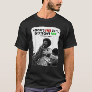 ファニー・ルー・ハマー市民権自由ブラックヒストル Tシャツ