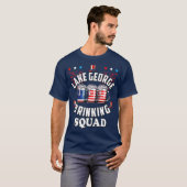 ファニー レイクジョージ 飲み会 4th of July アメリカ Tシャツ (正面フル)