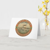 ファニー・ロス銅醸造ウイスキーのヴィンテージ広告 カード (黄色い花)