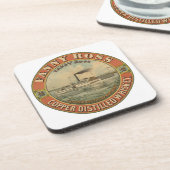 ファニー・ロス銅醸造ウイスキーのヴィンテージ広告 コースター (左側)