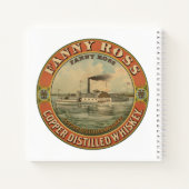 ファニー・ロス銅醸造ウイスキーのヴィンテージ広告 ノートブック (裏面)