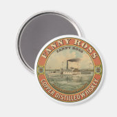 ファニー・ロス銅醸造ウイスキーのヴィンテージ広告 マグネット (正面/裏面)