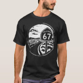 ファニーHwy 67 - クールカリフォルニア・グランジシックスセブン Tシャツ (正面)