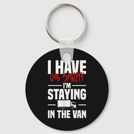 ファニーPhasmophobiaウィメンズI'm Staying In Tha Van キーホルダー (正面)
