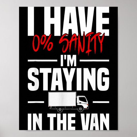 ファニーPhasmophobiaウィメンズI'm Staying In Tha Van ポスター (正面)