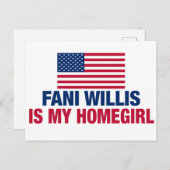 ファニ・ウィリスは私のホームガール・ポリティカル ポストカード (正面/裏面)