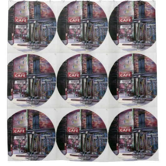 ファネリチャーム,ニューヨーク市 シャワーカーテン (正面)