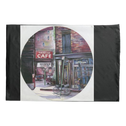 ファネリチャーム，ニューヨーク市 枕カバー (裏面)