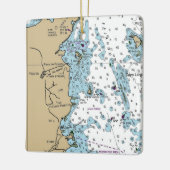 ファハルドプエルトリコのチャート セラミックオーナメント (左)