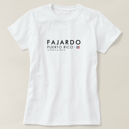 ファハルド プエルトリコ Tシャツ | Coordinates Tee (デザイン正面)