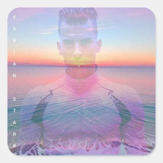 ファビアン星デジタルラブファンボタン スクエアシール (正面)