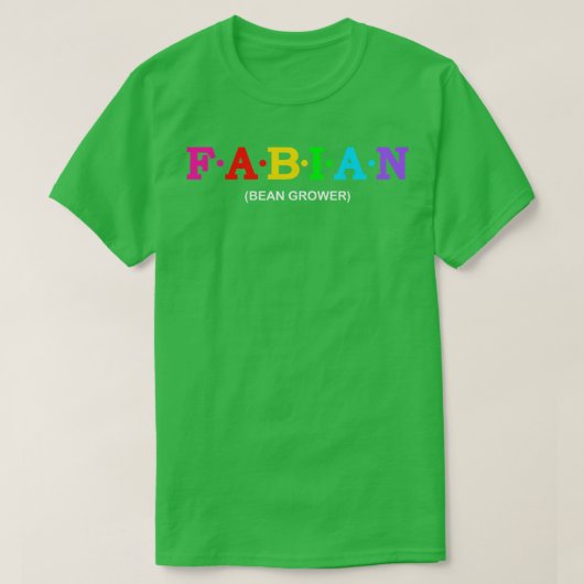 ファビアン・ビーン栽培者 Tシャツ (デザイン正面)