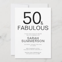 ファビュラスな50歳の誕生日パーティー
