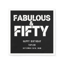 ファビュラス・アンド・フィフティー 誕生日 太字スクリプト カスタム