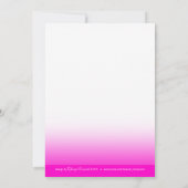 ファビュラス スウィート16 カラオケ バースデー パーティー フォト 招待状 (裏面)