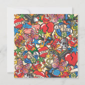 ファビュラス タトゥーパーティー招待状 招待状 (裏面)