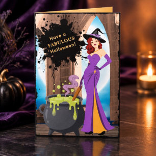 ファビュラス ファッショニスタ ウィッチ ハッピーハロウィン カード