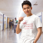 ファビュラス フラミンゴ ユーモア Tシャツ