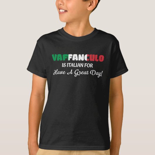 ファファンイタリアンクロ・ア・ハ素晴らしブ・ア・デイ Tシャツ (正面)