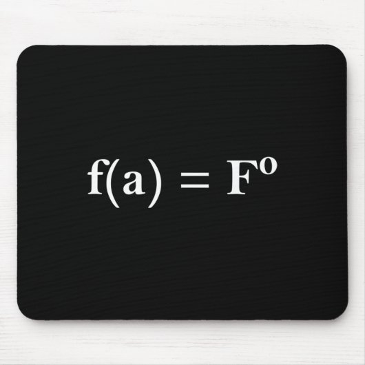 ファフォ 数学の方程式 面白い ノベルティ 数学教師 ネルド マウスパッド (正面)