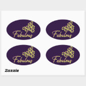 ファブアイズ、ファブドゥズ楕円ステッカー 楕円形シール (シート)