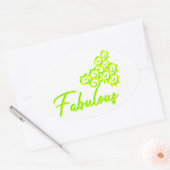 ファブイズ、アasファブドゥズ 楕円形シール (封筒)