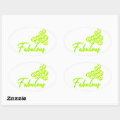 ファブイズ、アasファブドゥズ 楕円形シール (シート)