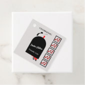 ファブウーマンシルエットグラムシューズレッドブラック誕生日 フェイバータグ (インサイチュ)