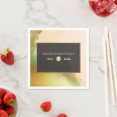 ファブチャートレはっきりしたウス🤵 & スタイリッシュバジェット結婚ズ スタンダードカクテルナプキン (インサイチュ)