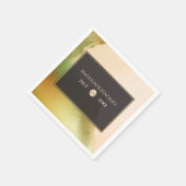 ファブチャートレはっきりしたウス🤵 & スタイリッシュバジェット結婚ズ スタンダードカクテルナプキン (角)