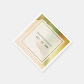 ファブチャートレはっきりしたウス🤵 & スタイリッシュバジェット結婚ズ スタンダードカクテルナプキン (角)