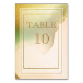 ファブチャートレはっきりしたウス🤵 & スタイリッシュバジェット結婚ズ テーブルナンバー (裏面)