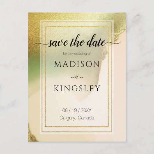 ファブチャートレはっきりしたウス🤵 & スタイリッシュバジェット結婚ズ ポストカード (正面)