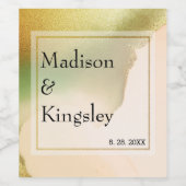 ファブチャートレはっきりしたウス🤵 & スタイリッシュバジェット結婚ズ ワインラベル (シングルラベル)