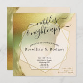 ファブチャートレはっきりしたウス🤵 & スタイリッシュバジェット結婚ズ 招待状 (正面/裏面)