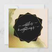 ファブチャートレはっきりしたウス🤵 & スタイリッシュバジェット結婚ズ 招待状 (裏面)