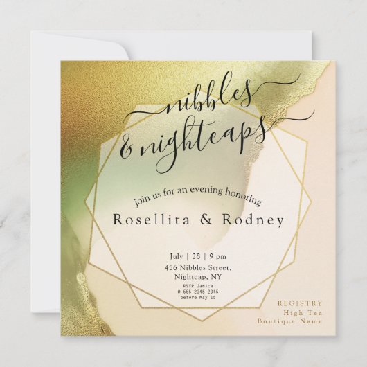 ファブチャートレはっきりしたウス🤵 & スタイリッシュバジェット結婚ズ 招待状 (正面)