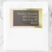 ファブチャートレはっきりしたウス🤵 & スタイリッシュバジェット結婚ズ 長方形シール (バッグ)